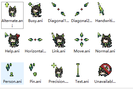 明日方舟/mon3tr鼠标指针——电脑桌面美化-莓乱扔小站